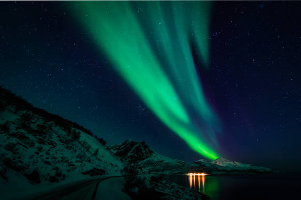 istock Northern lights in scandinavia 695888702