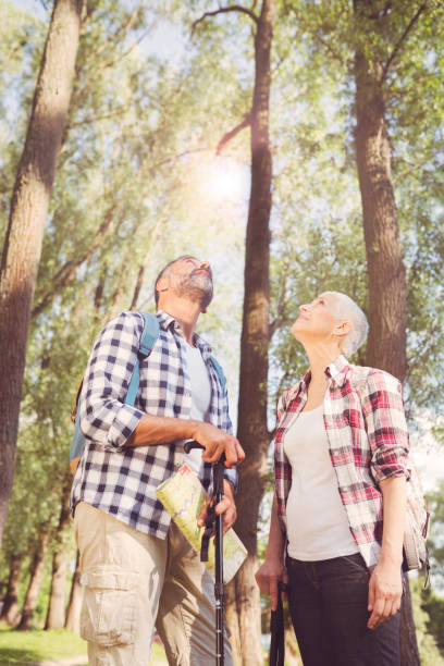istock Mature couple hiking 695890290