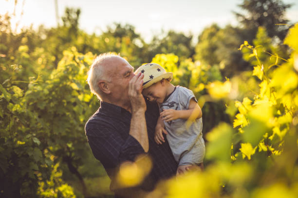 istock Enjoyiment with my grandpa in the vineyard 695897290