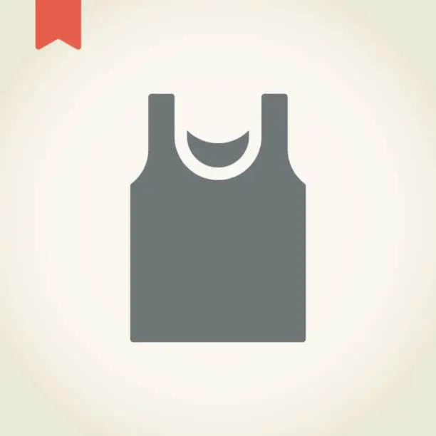 Vector illustration of tank top icon