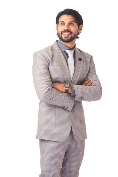 istock Confident and successful Young businessman in crossed hands 695900636