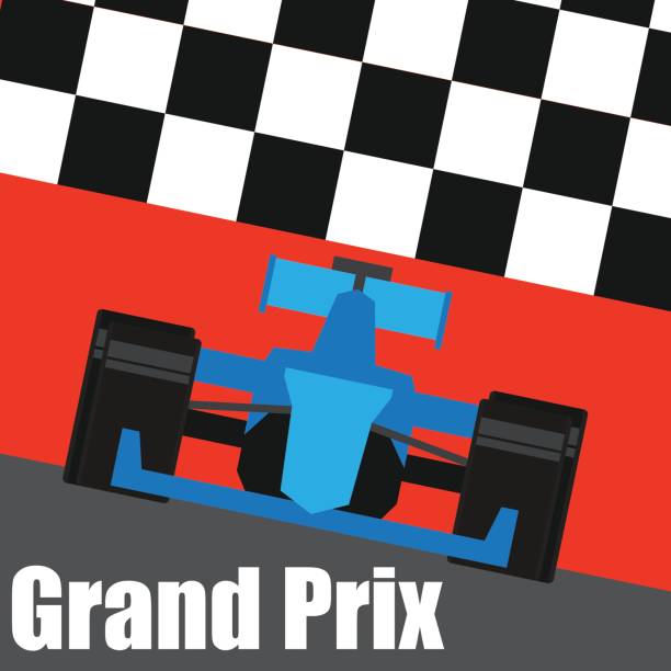 ilustrações, clipart, desenhos animados e ícones de fórmula 1 / gp racing cartaz. ilustração vetorial - grand prix