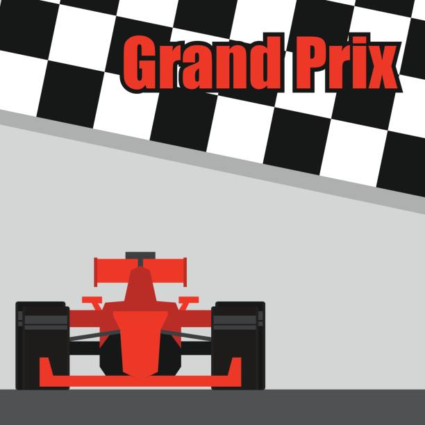 ilustrações, clipart, desenhos animados e ícones de fórmula 1 / gp racing cartaz. ilustração vetorial - grand prix