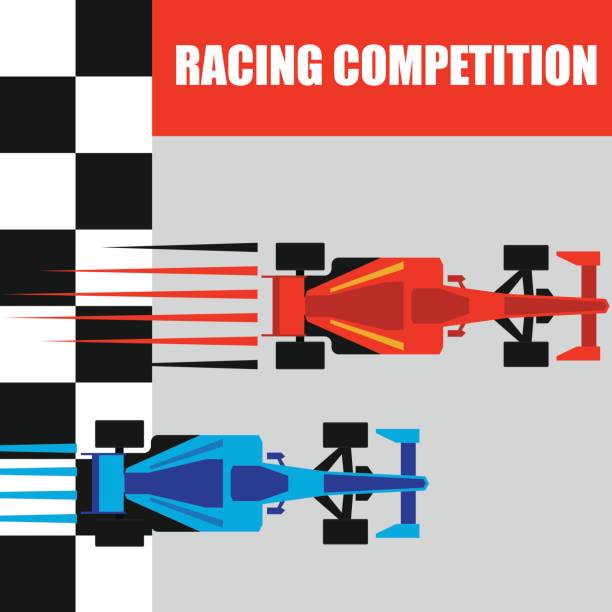 ilustrações, clipart, desenhos animados e ícones de fórmula 1 / gp racing cartaz. ilustração vetorial - grand prix