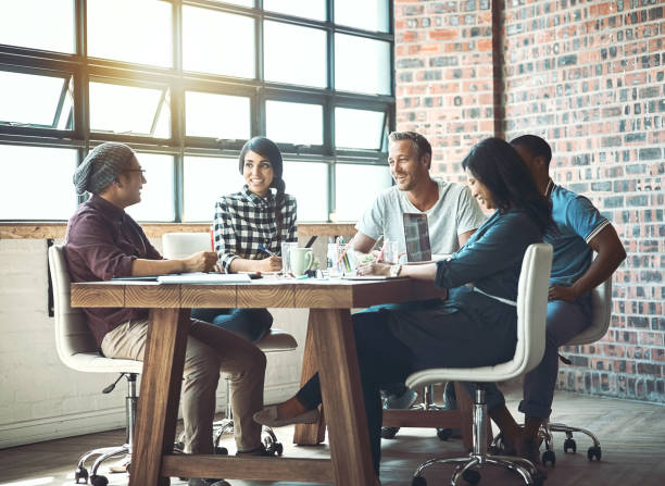 istock Coming together is a beginning. Working together is success 695909408