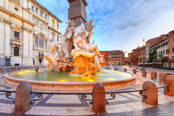 istock Piazza Navona Square in the morning, Rome, Italy 695915632