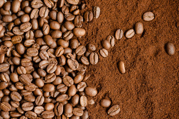istock Mix kinds of coffee, ground coffee beans and roasted 695919780