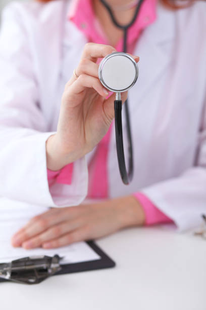 istock Doctor with a stethoscope in the hands 695934372