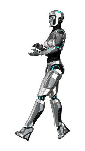 istock 3D Rendering Female Cyborg on White 695935960