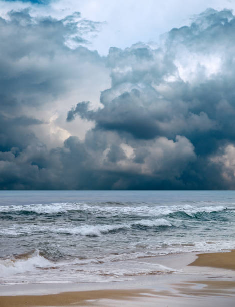 istock seascape with waves and stormy sky 695939092