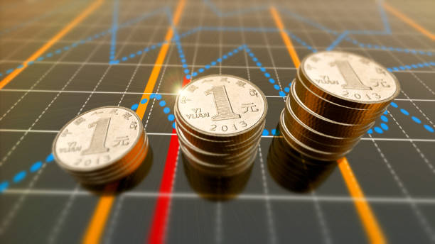 istock Shiny Chinese Coin 1 Yuan background 695940814