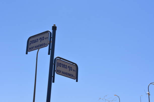 istock street sign in Safed 695943288