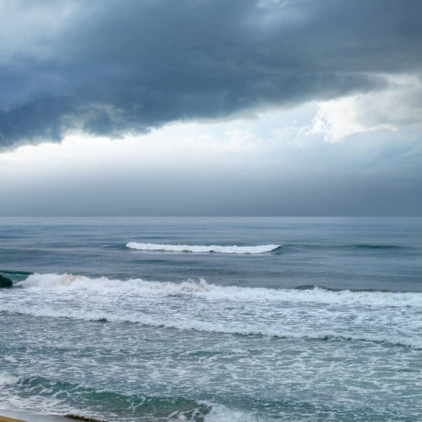 istock seascape with waves and stormy sky 695943552