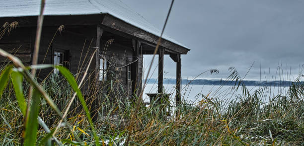 istock Cabin on the lake 695944540