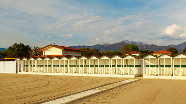 istock sea cabins view on versilia beach 695948122