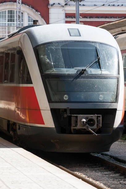 istock Cabin of modern passenger electric train, Varna 695951544