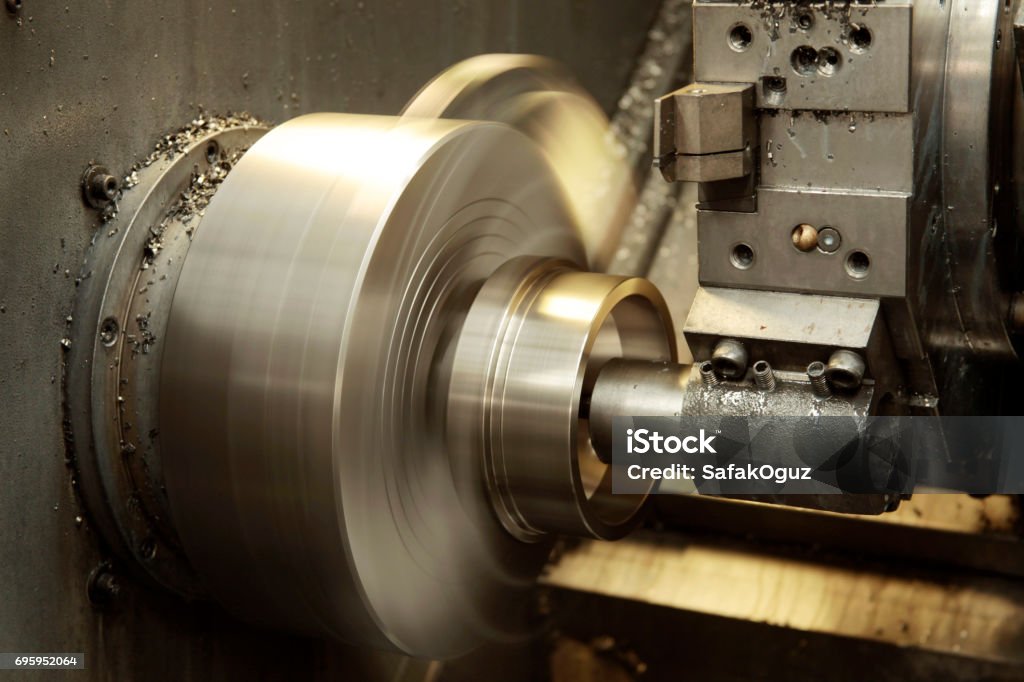 Metalworking CNC Accuracy Stock Photo