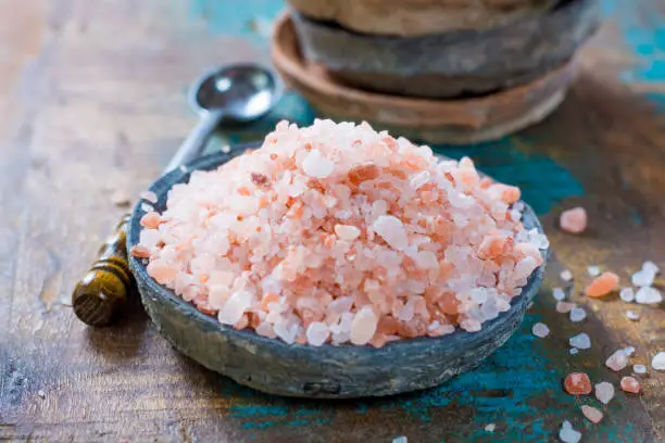 Pink salt from the Himalayas