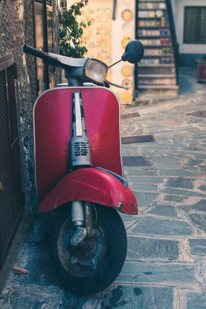 istock Red Scooter made in Italy 695959438