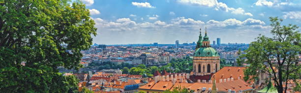 istock Panoramic view of Prague Old Town, Czech Republic 695959474