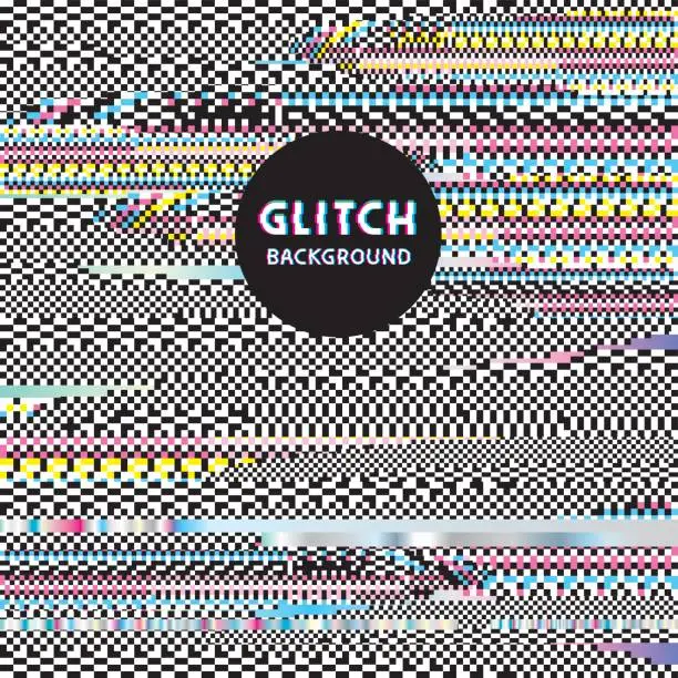 Vector illustration of Glitch background