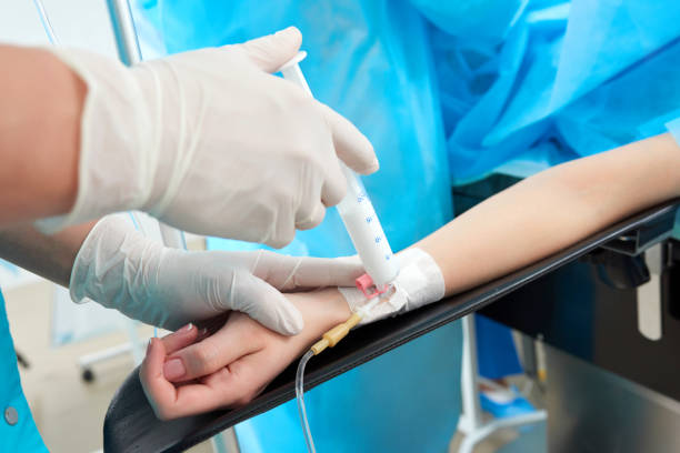 istock Operation in progress at the hospital 695967850