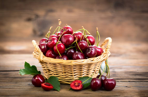 istock Fresh cherries in the basket 695968034