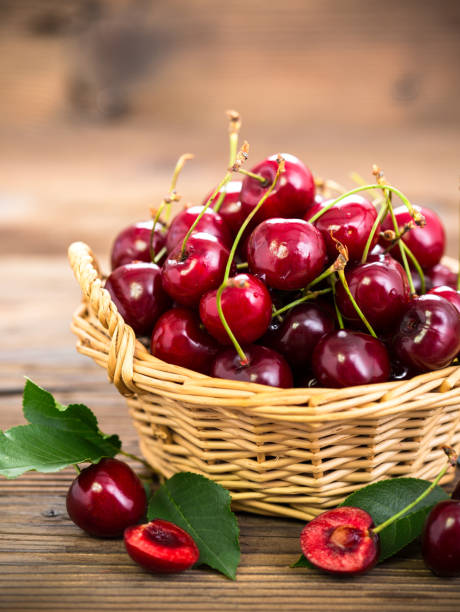 istock Fresh cherries in the basket 695968272