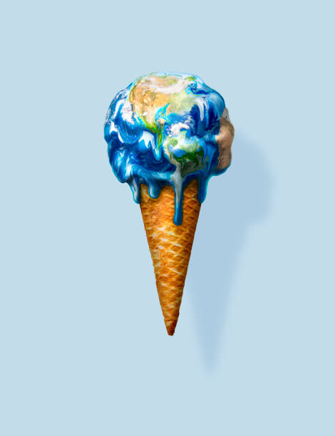 ice eis erde - global warming stock-fotos und bilder