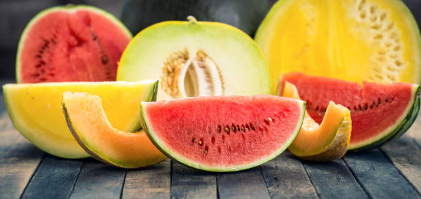 istock Fresh watermelons and melons 695971106