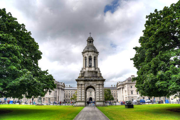 Trinity College in Dublin, Ireland stock photo