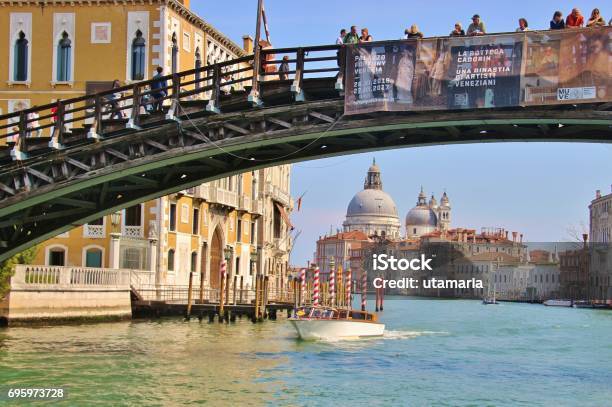 The Bridge Ponte Dell Accademia Venice Italy Stock Photo - Download Image Now - Accademia - Venice, Architecture, Baroque Style