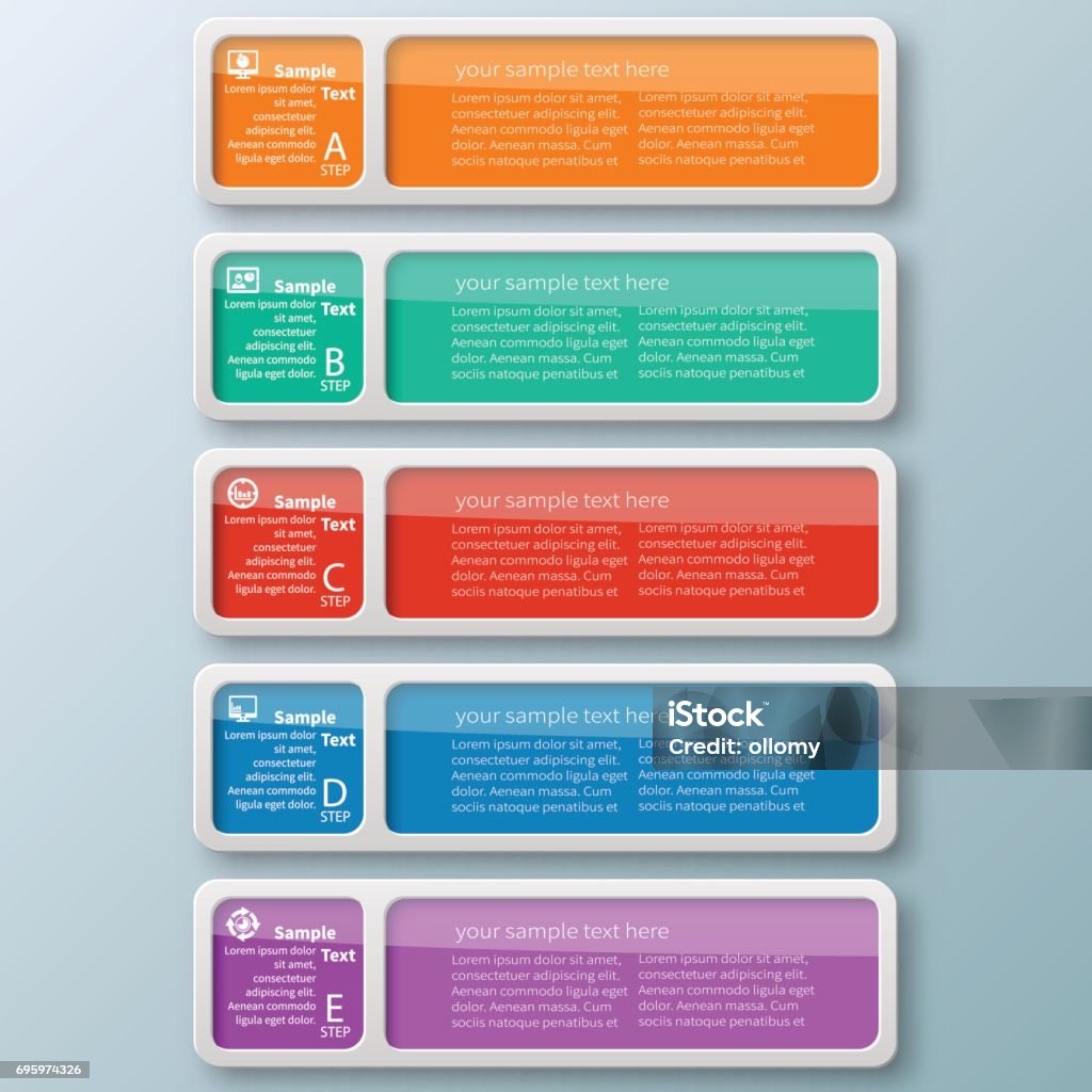Paper Inforgraphics Abstract 3d Paper Infographics Stock Illustration - Download Image Now ...