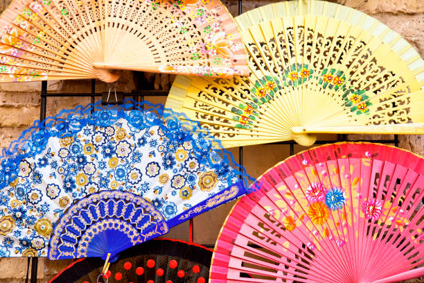 istock typical  spanish fan To attack the heat 695978270