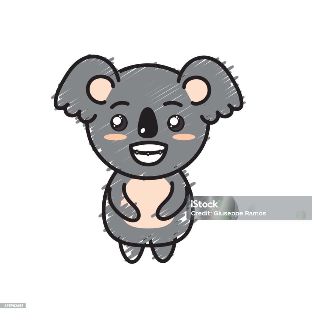 Ilustración de Animal Salvaje Lindo Koala Con Expresión De La Cara y más  Vectores Libres de Derechos de Alegre - iStock