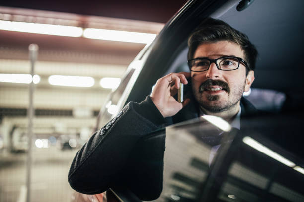 istock Businessman talking on a phone 695986890