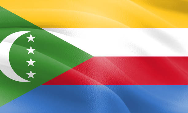 istock Textured Flag of Comoros ideal for backdrops 695992174