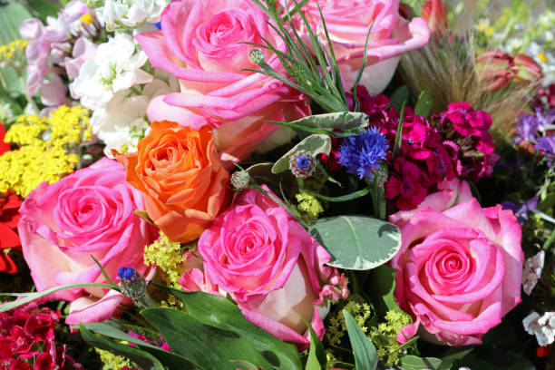 istock Bouquet of fresh Summer Flowers 696009270