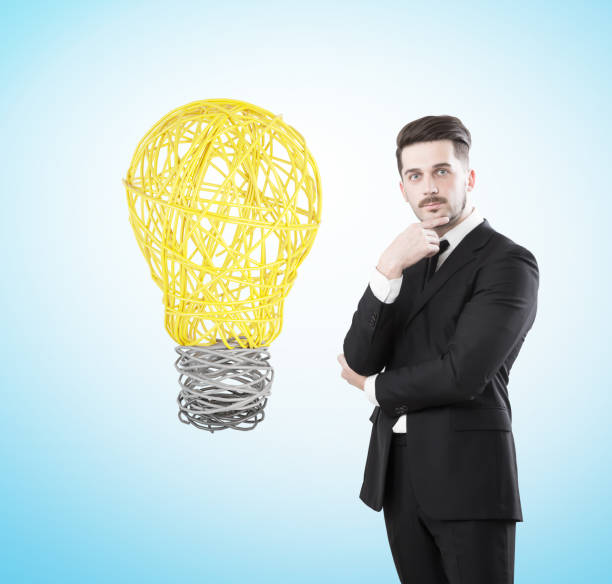 istock Thoughtful businessman and a big idea 696022962
