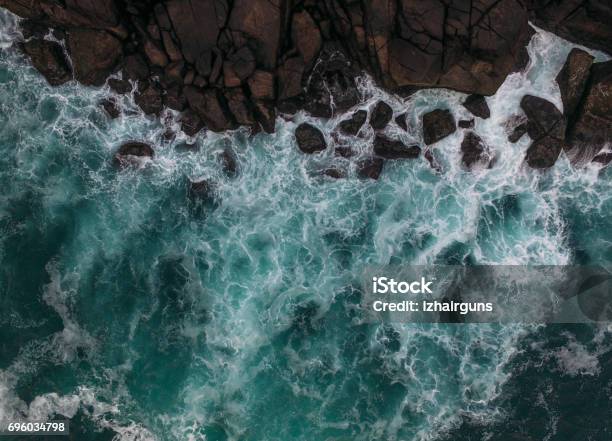 Aerial View Of Na Pali Coast On Kauai Island Hawaii Stock Photo - Download Image Now