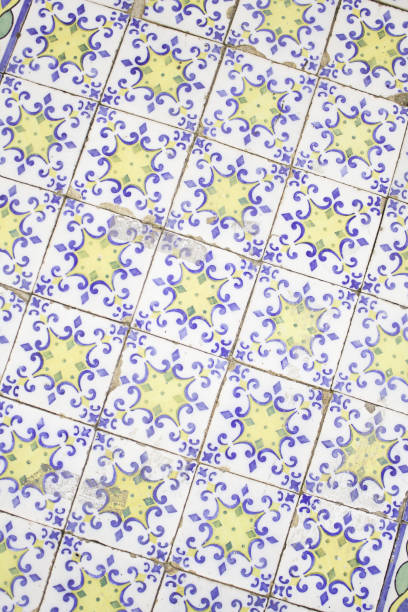 istock Yellow and blue tiles 696049128