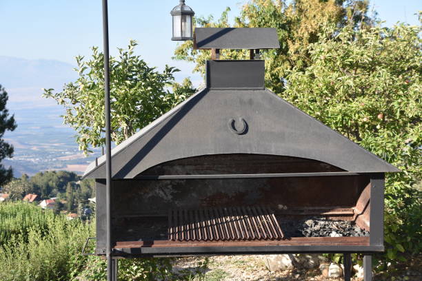 istock Charcoal grill in the restaurant 696049686