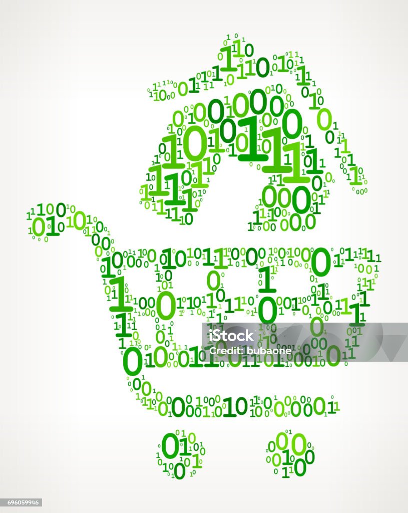 Binary Code Houses House Shopping Binary Code Zero One Vector Illustration Stock ...