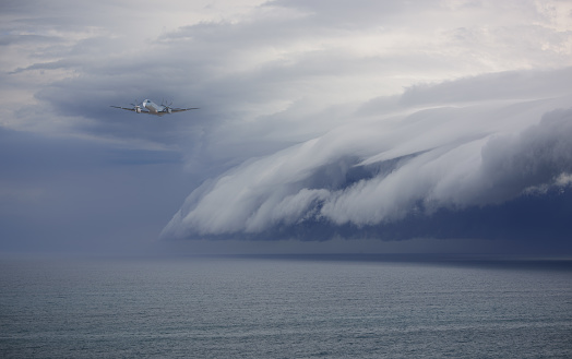 Airplane avoiding problem: epic storm