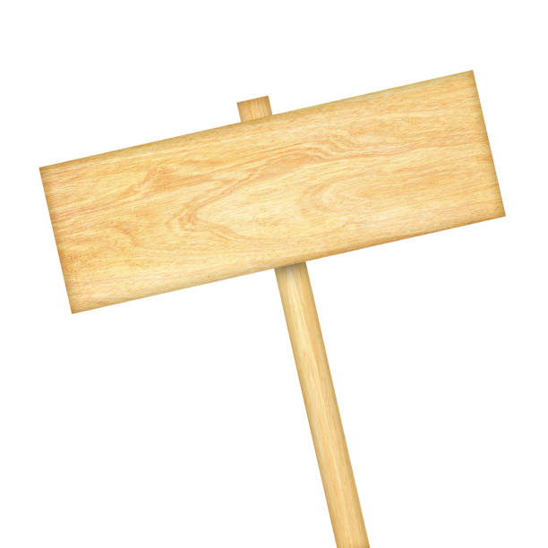 istock Wooden sign isolated on white background 696076964