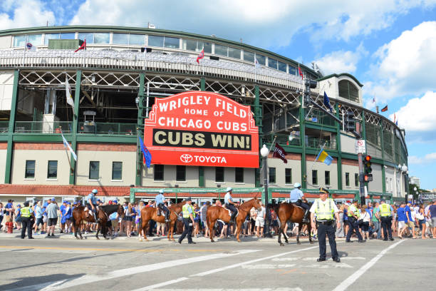 Chicago Cubs Wrigley field stock photo