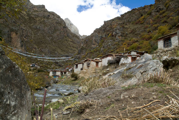 istock Village in Tibet 696090602