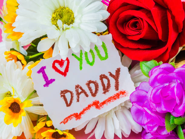 istock Father's day concept. I LOVE YOU DAD message 696110930