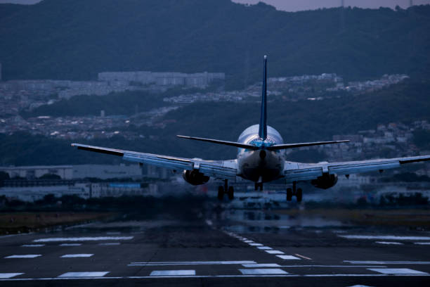 istock The back of an airplane to take off. 696113708