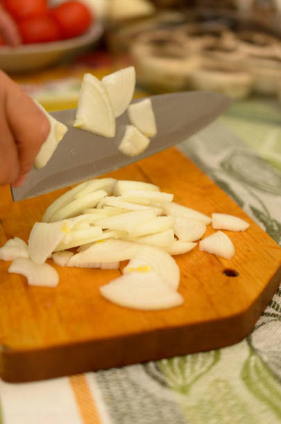 istock The process of preparing delicious dishes in details using a knife and special tools. 696137158
